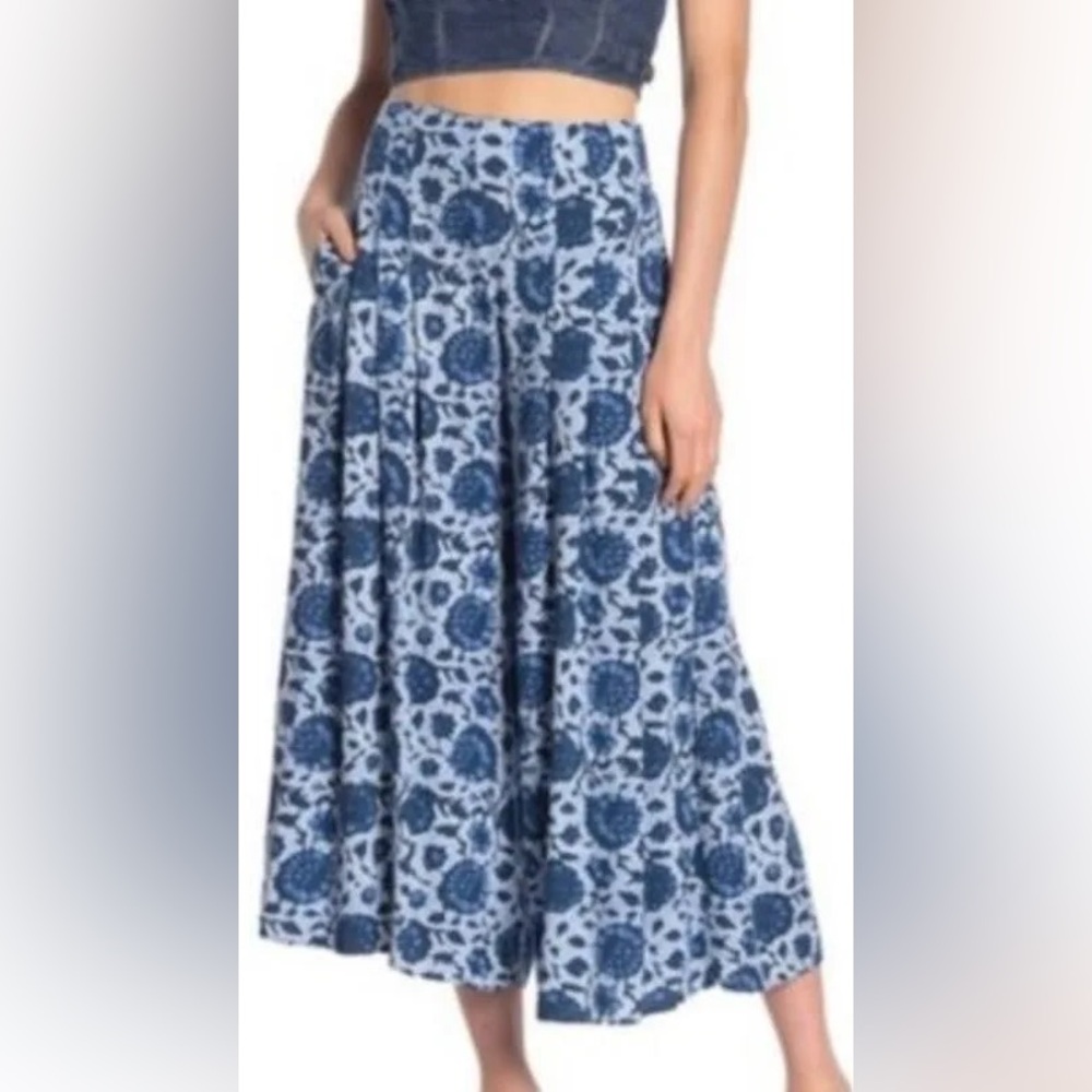 Free People Wide Leg Cropped Pants